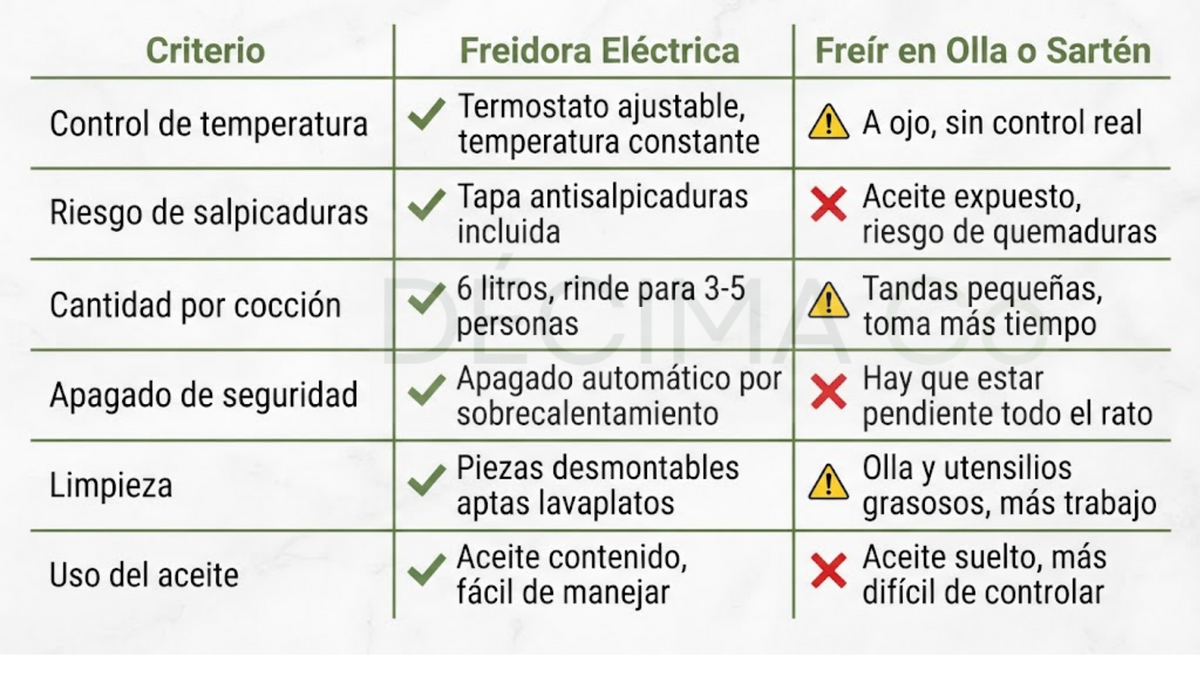 Freidora Eléctrica - 6 Litros