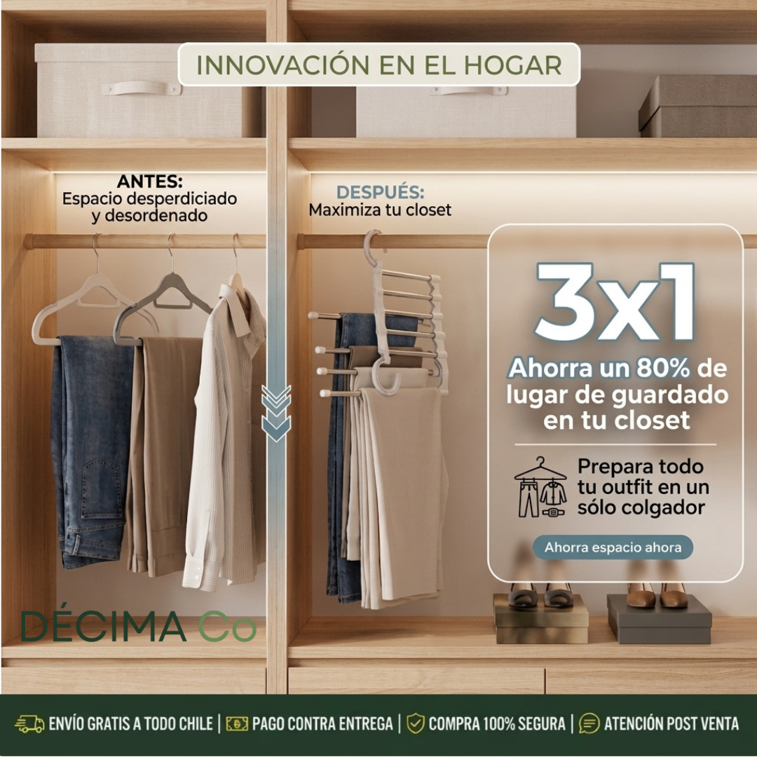 Súper Pack x 3 - Colgador 5 en 1